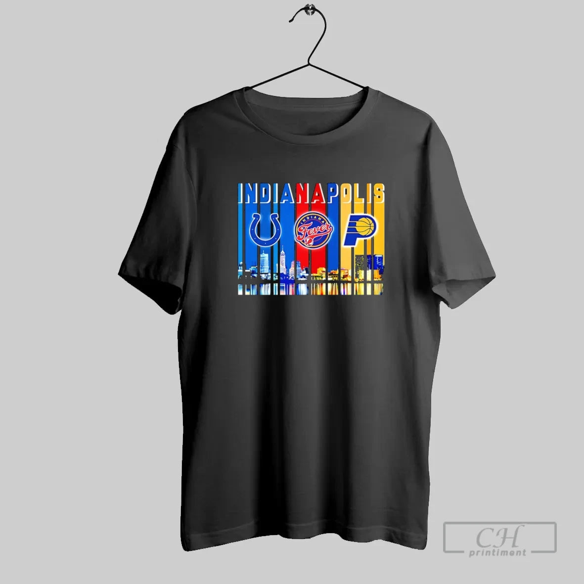 Indianapolis Skyline 3 Team Indianapolis Colts Indiana Fever Indiana Pacers - clothing by TeeHivey.com