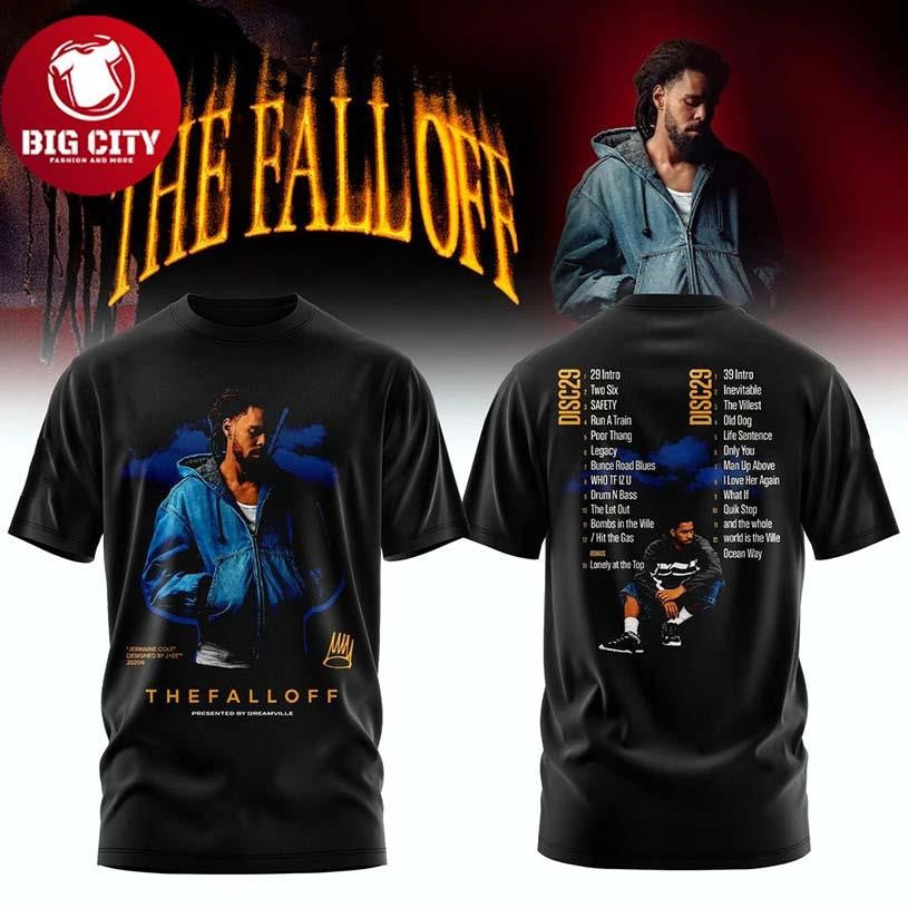 J Cole The Fall Off 2026 Special Edition Two Sided Shirt