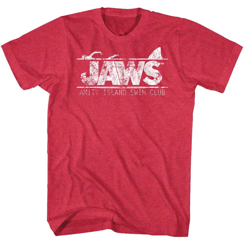 Jaws - Swim Club - Short Sleeve - Heather - Adult - T-Shirt - clothing by TeeHivey.com
