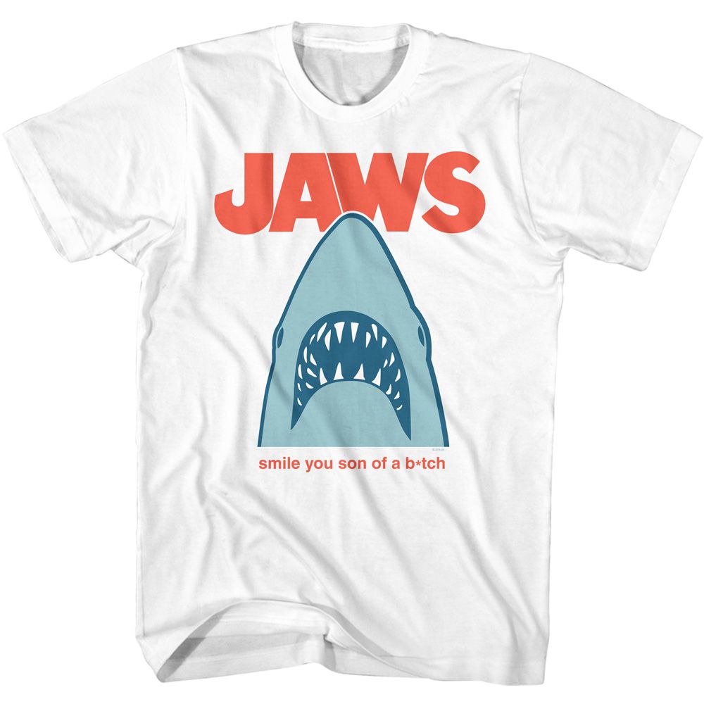 Jaws - Minimal Smile SOB - Short Sleeve - Adult - T-Shirt - clothing by TeeHivey.com