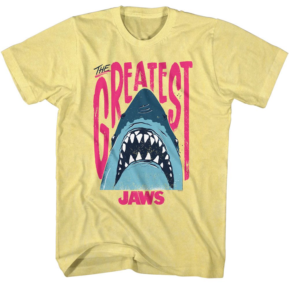 Jaws - The Greatest - Short Sleeve - Heather - Adult - T-Shirt - clothing by TeeHivey.com