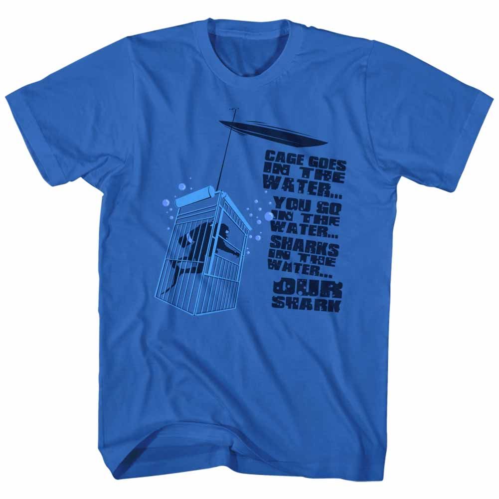 Jaws - Cage In The Water - Short Sleeve - Adult - T-Shirt - clothing by TeeHivey.com