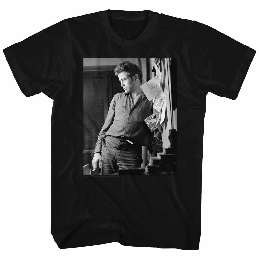 James Dean - Cool Lean - Short Sleeve - Adult - T-Shirt - clothing by TeeHivey.com