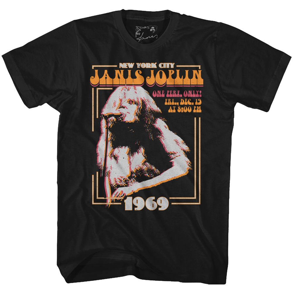 Janis Joplin - New York - Short Sleeve - Adult - T-Shirt - clothing by TeeHivey.com