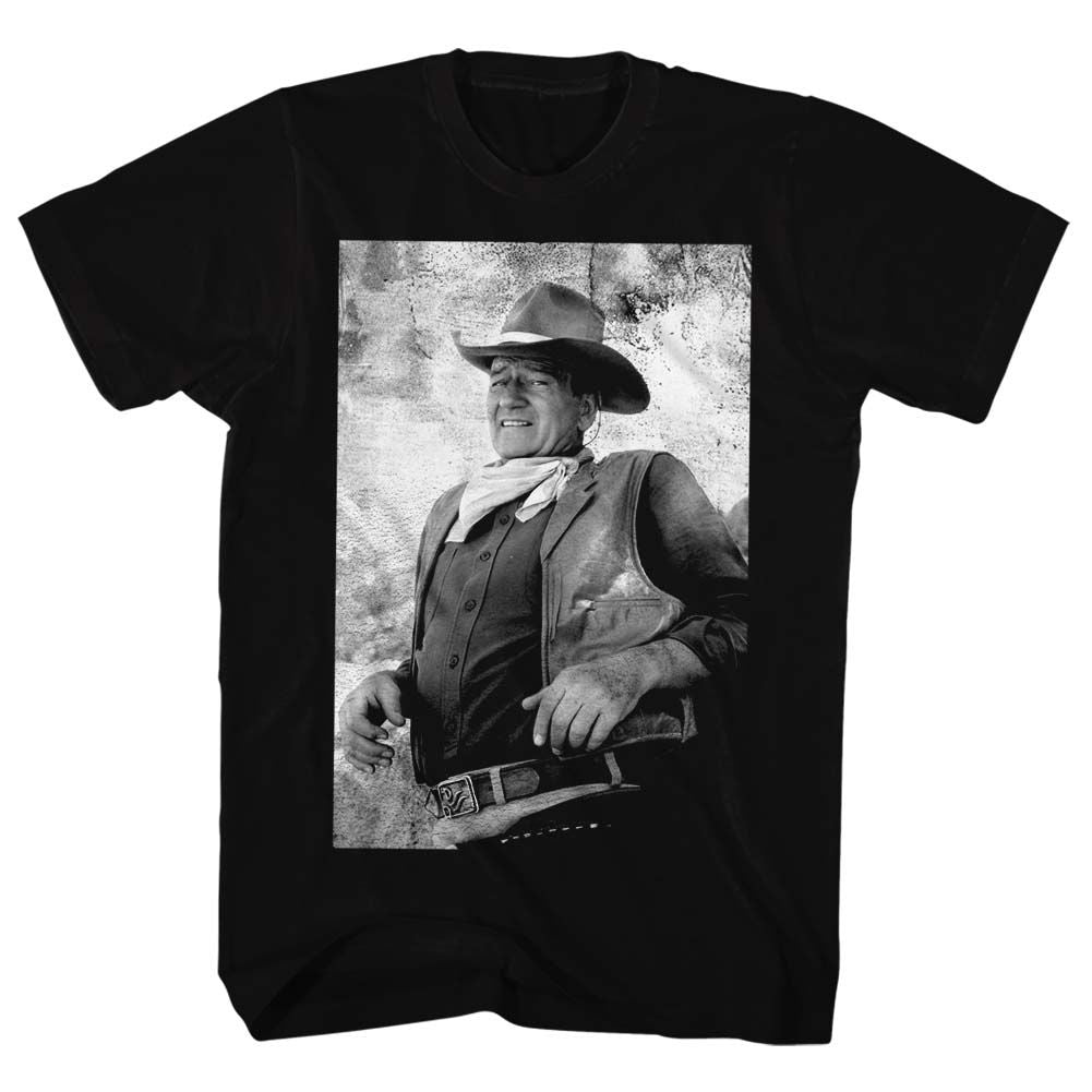 John Wayne - Black & White Photo - Short Sleeve - Adult - T-Shirt - clothing by TeeHivey.com