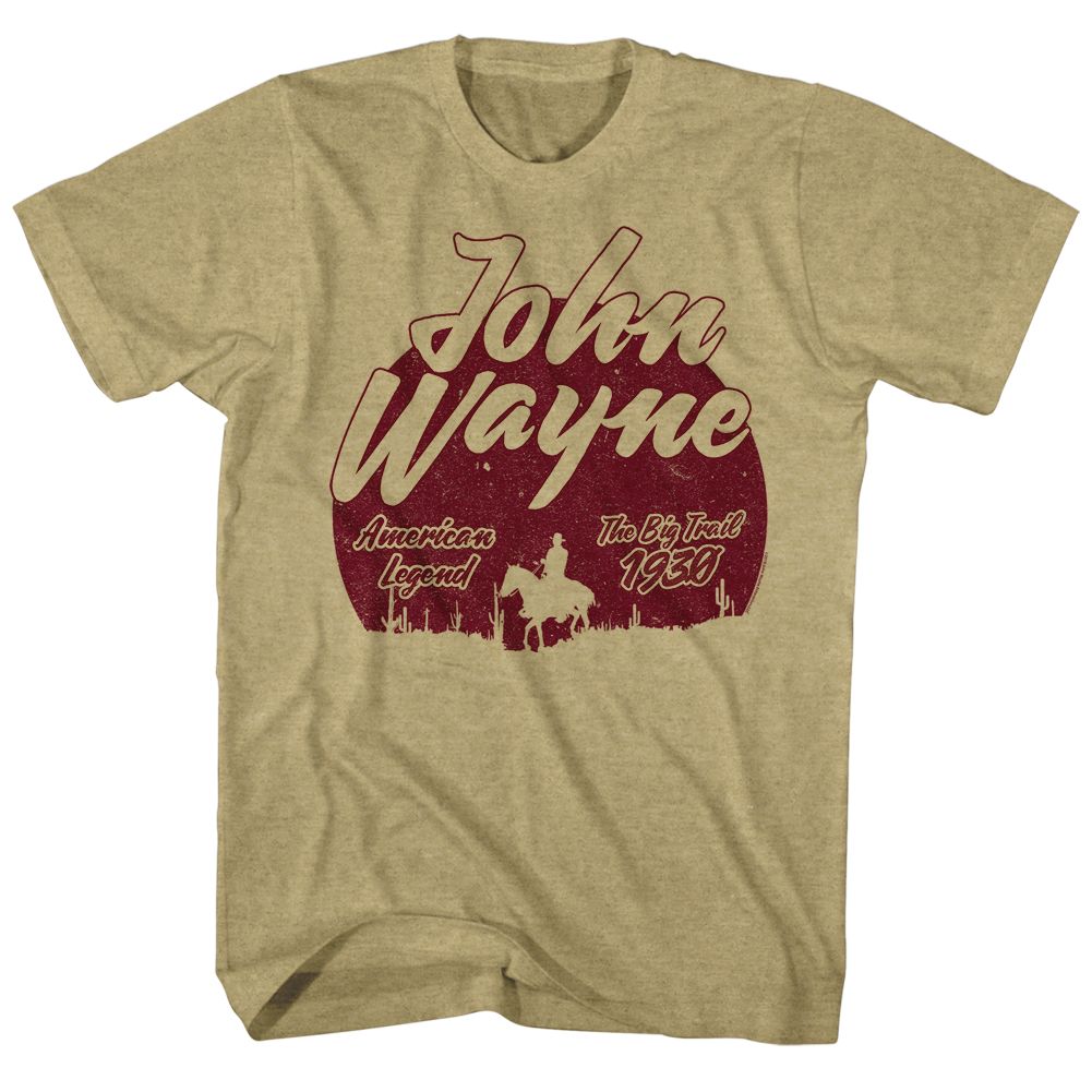 John Wayne - The Big Trail - Short Sleeve - Heather - Adult - T-Shirt - clothing by TeeHivey.com
