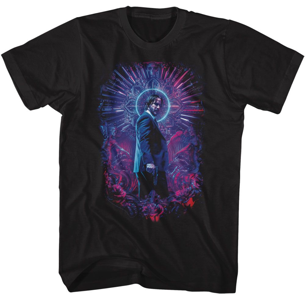 John Wick - Neon Halo - Short Sleeve - Adult - T-Shirt - clothing by TeeHivey.com
