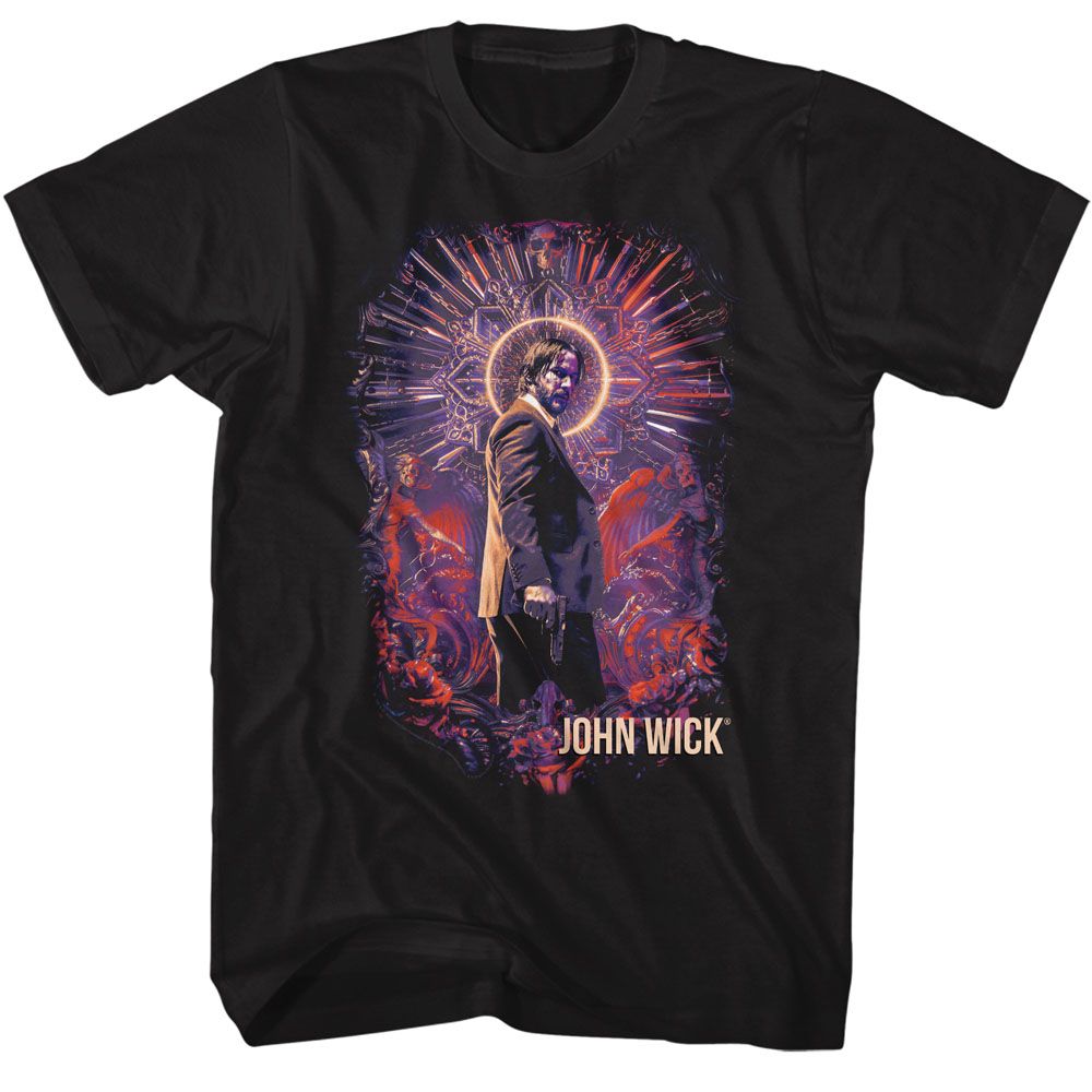 John Wick - Neon Halo Recolor - Short Sleeve - Adult - T-Shirt - clothing by TeeHivey.com