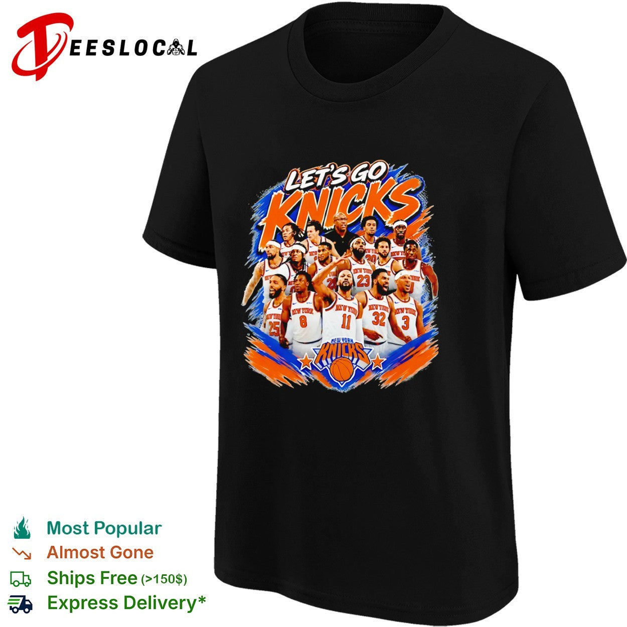 Jalen Brunson Karl-Anthony Towns New York Knicks NBA Players Let’s Go Knicks shirt