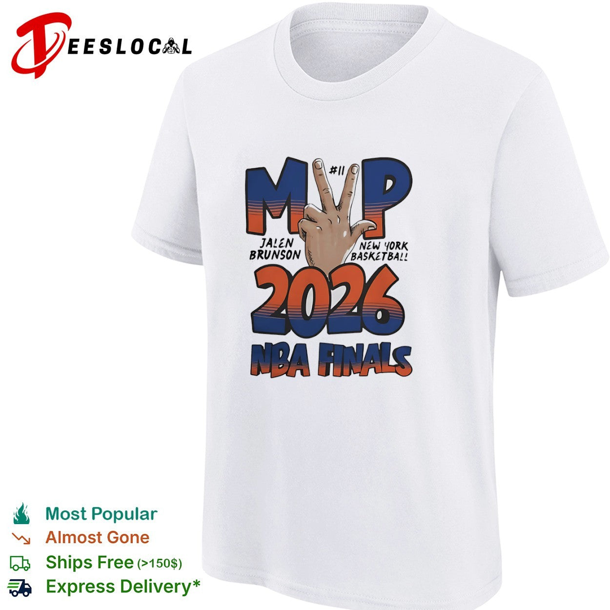 Jalen Brunson New York Knicks NBA 2026 Finals MVP shirt