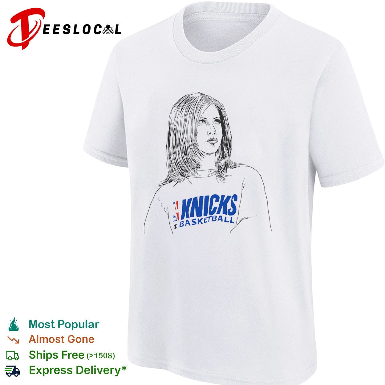 Jennifer Aniston New York Knicks Basketball NBA shirt