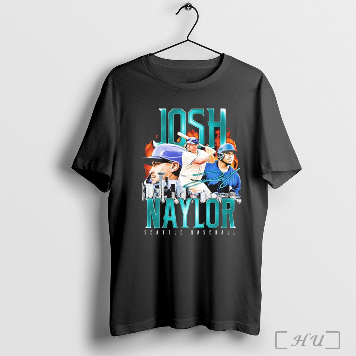 Josh Naylor Retro Flair Seattle Baseball T Shirt