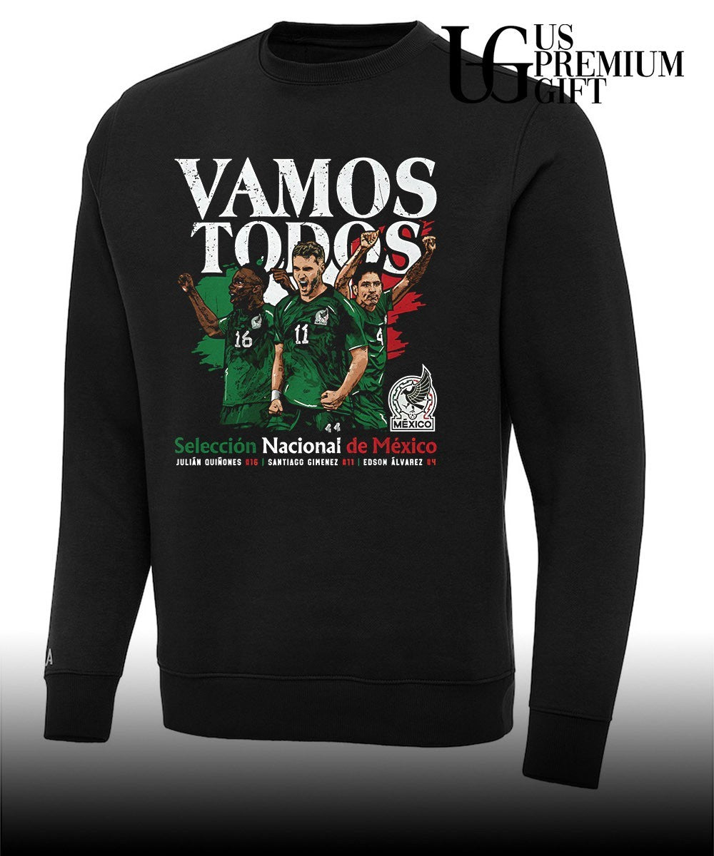 Julian Quinones Santiago Gimenez Edson Alvarez Mexico Soccer Team Vamos Todos 2026 shirt