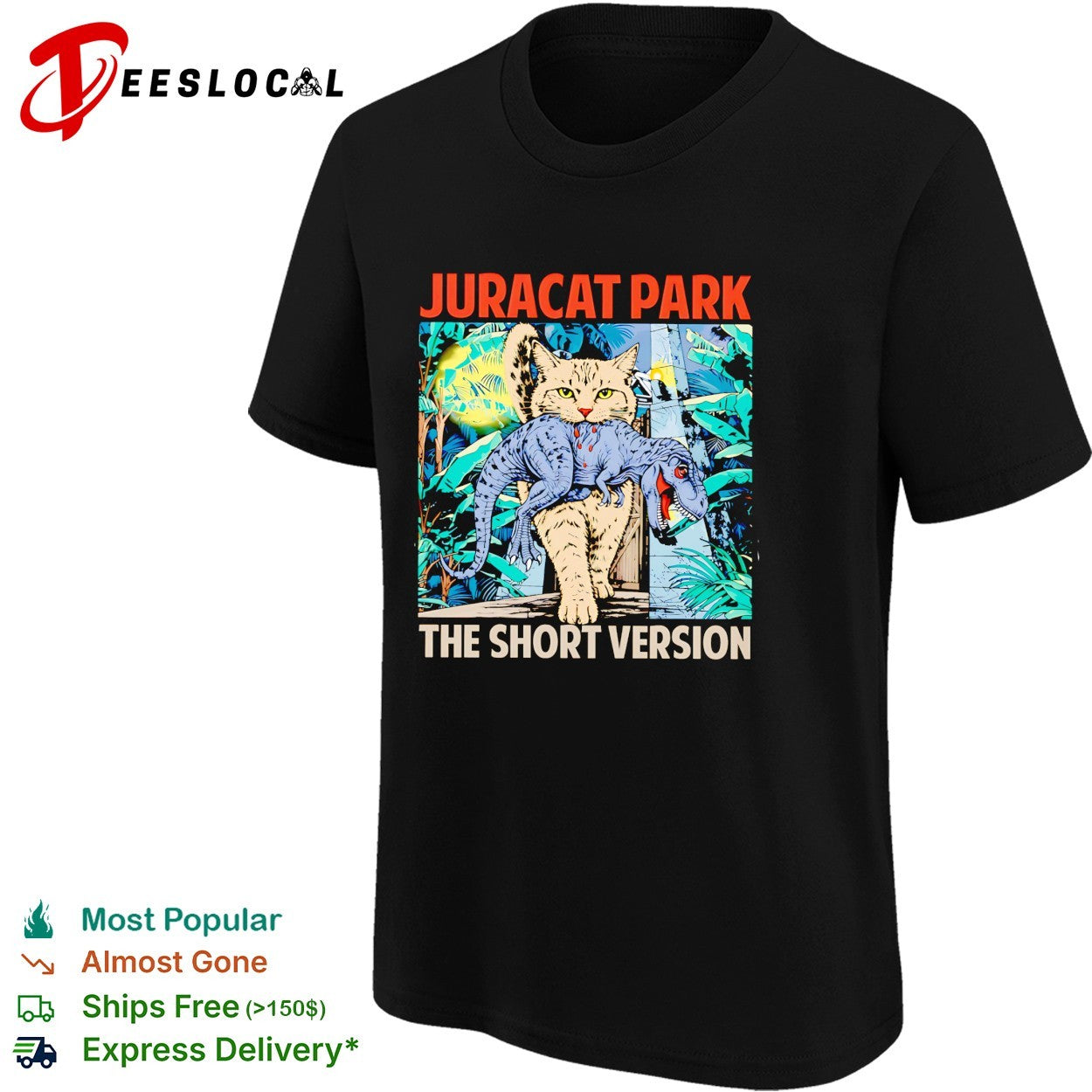 Juracat Park the short version shirt