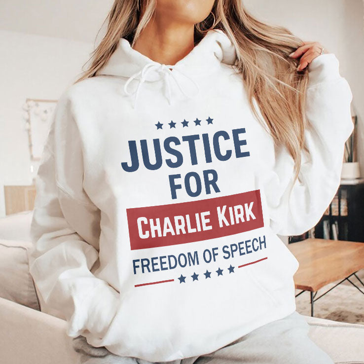 Justice For Charlie Kirk Freedom Of Speech T Shirt