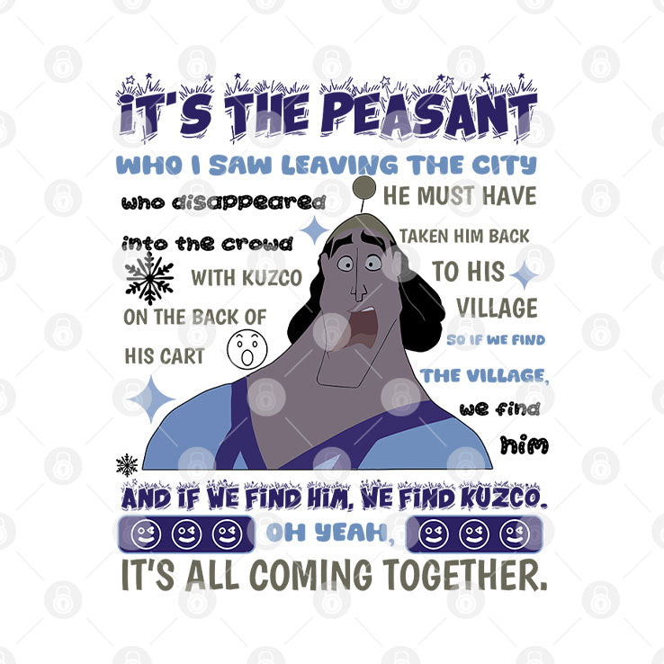 Kronk Oh Yeah It’s All Coming Together Emperor’s New Groove Meme T Shirt