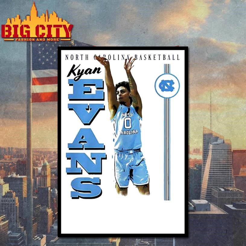 Kyan Evans North Carolina Tar Heels Portrait Shirt