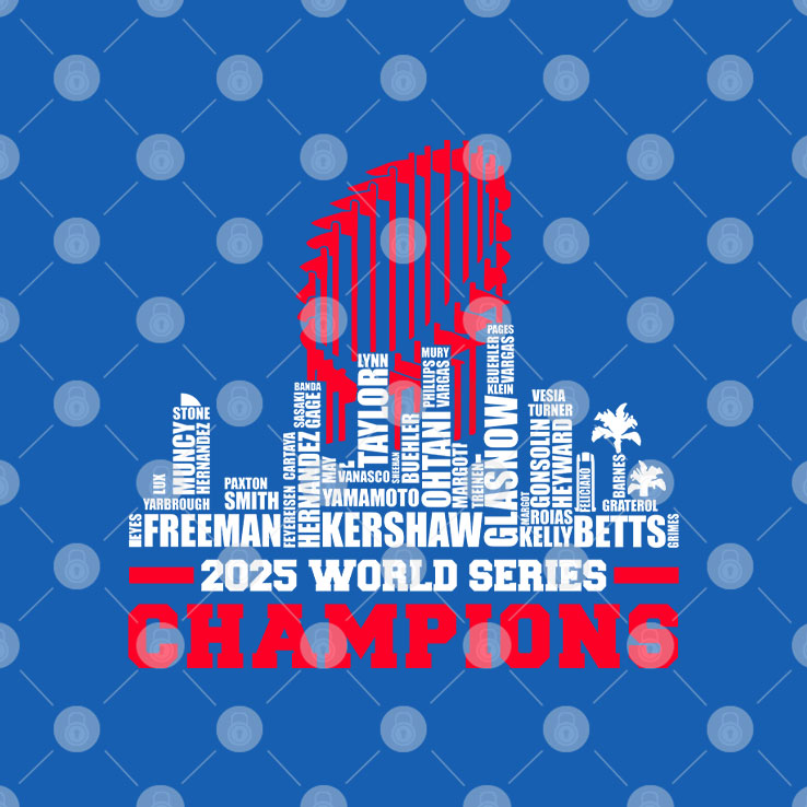 LA Baseball 2025 All Team Player Champions T Shirt