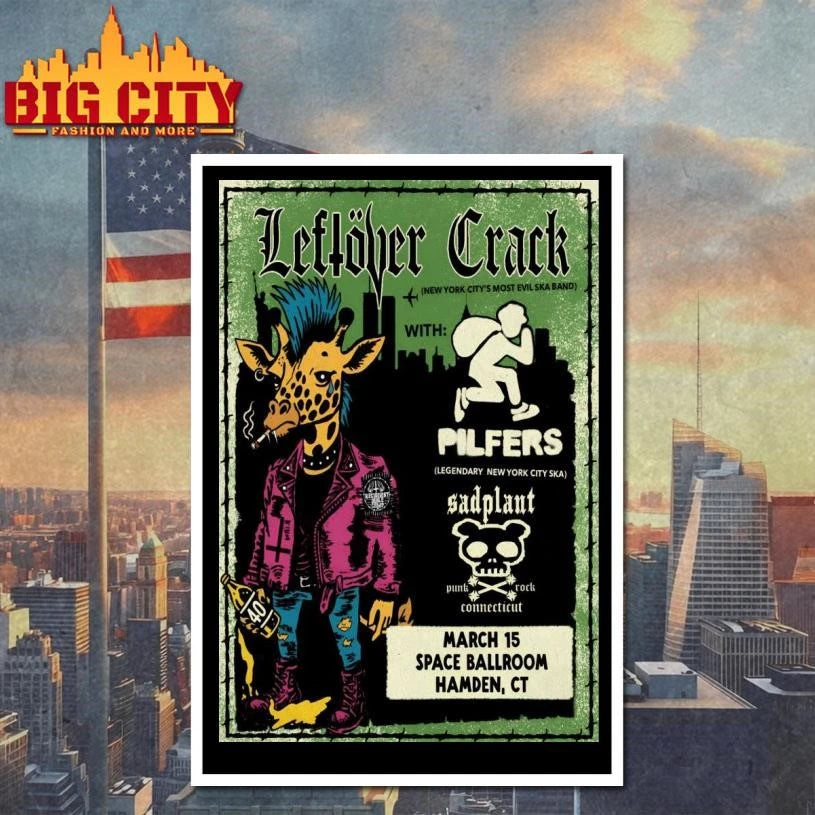 Leftover Crack Tour Hamden CT On Mar 15 2026 Poster Shirt