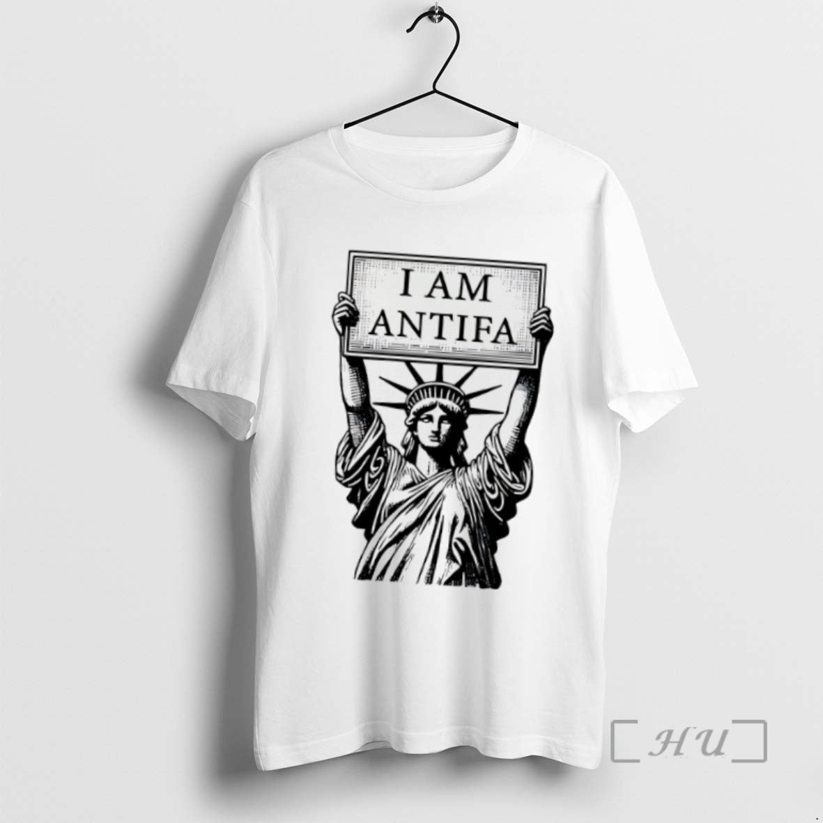 Limited Edition Statue Of Liberty I Am Antifa - clothing by TeeHivey.com