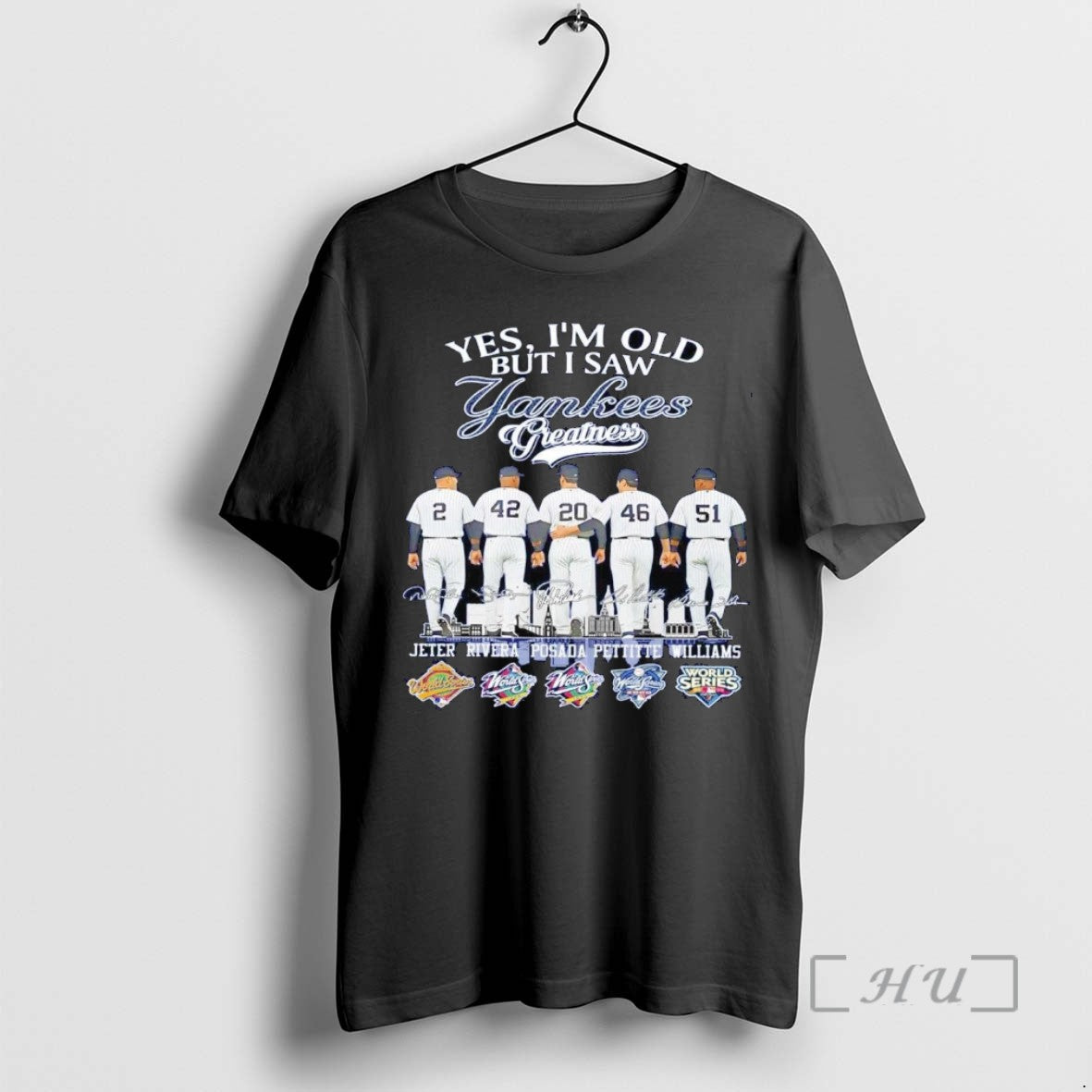 Limited Edition Yes Im Old But I Saw Ny Yankees Greatness Players City Skyline Signatures - clothing by TeeHivey.com