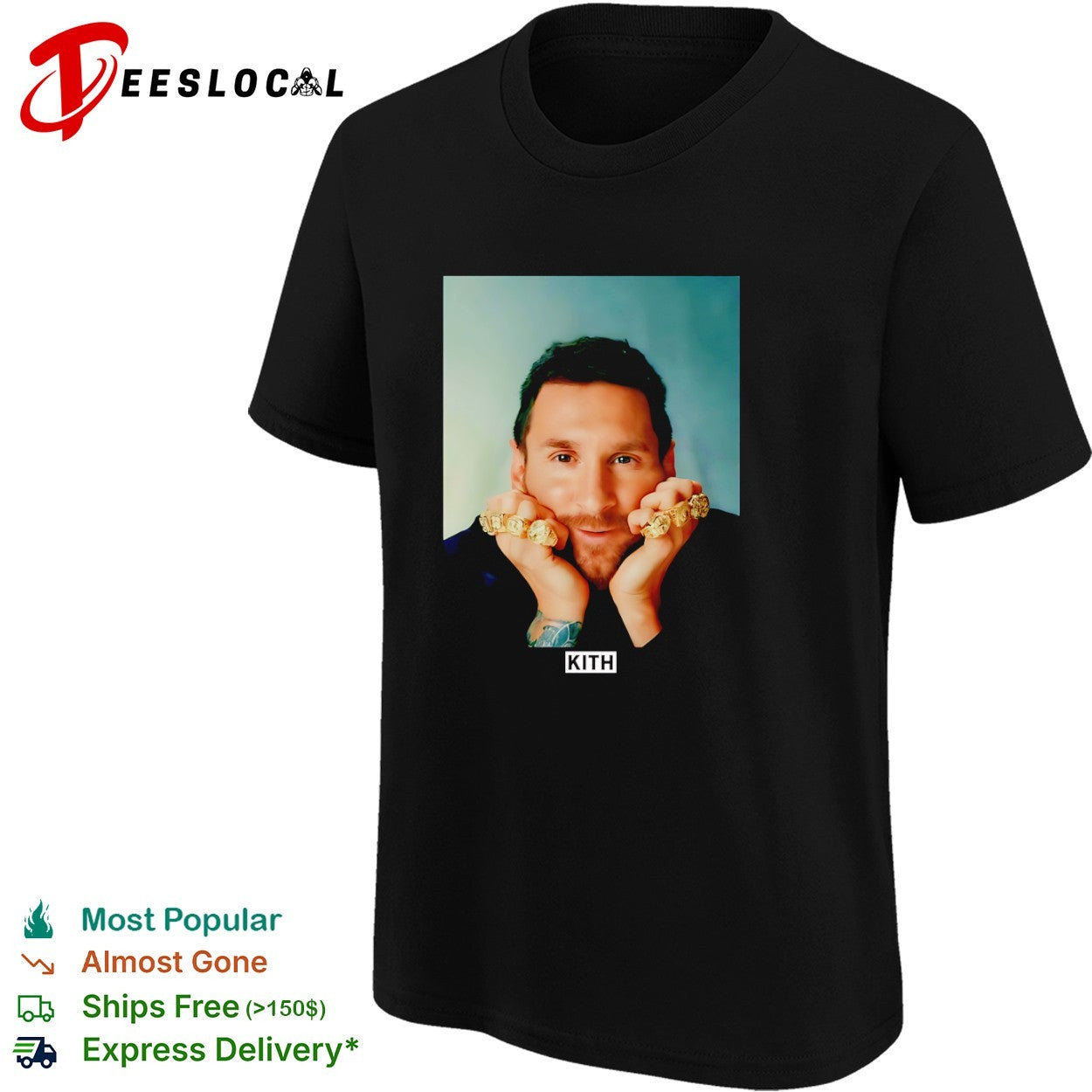 Lionel Messi Kith Adidas Ring Portrait Legend shirt
