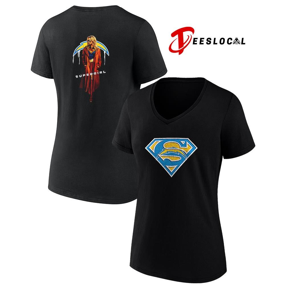 Los Angeles Chargers x Supergirl graphic shirt