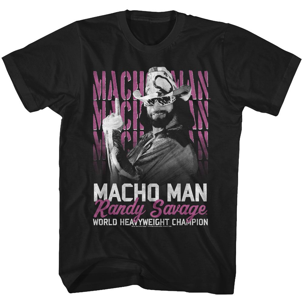 Macho Man - Heavyweight Champ - Short Sleeve - Adult - T-Shirt - clothing by TeeHivey.com