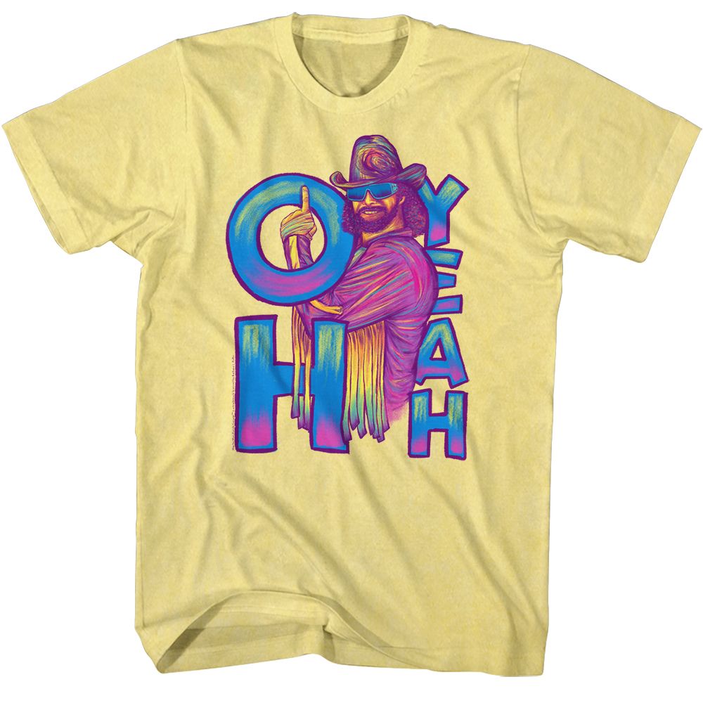 Macho Man - Oh Yeah - Short Sleeve - Heather - Adult - T-Shirt - clothing by TeeHivey.com