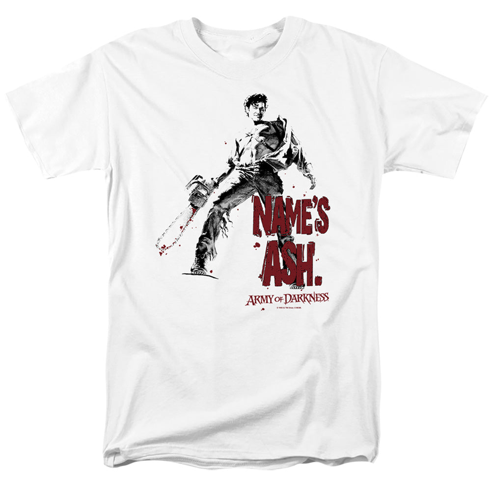 Army Of Darkness Names Ash Mens T Shirt White - clothing by TeeHivey.com