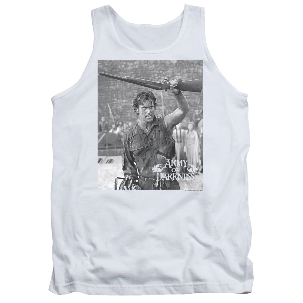 Army Of Darkness Boom Mens Tank Top Shirt White - clothing by TeeHivey.com
