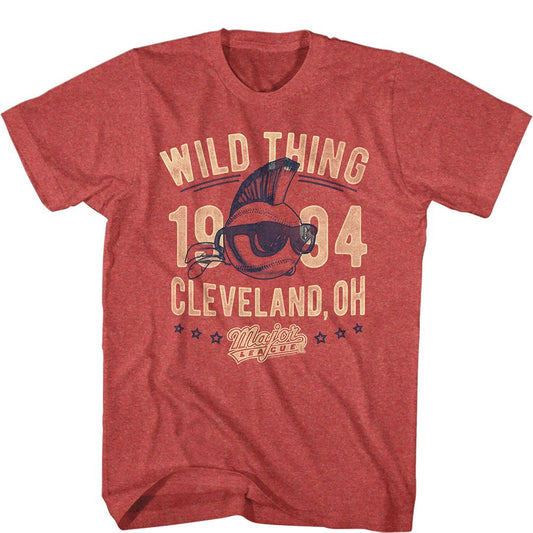 Major League - Vintage Wild Thing - Short Sleeve - Heather - Adult - T-Shirt