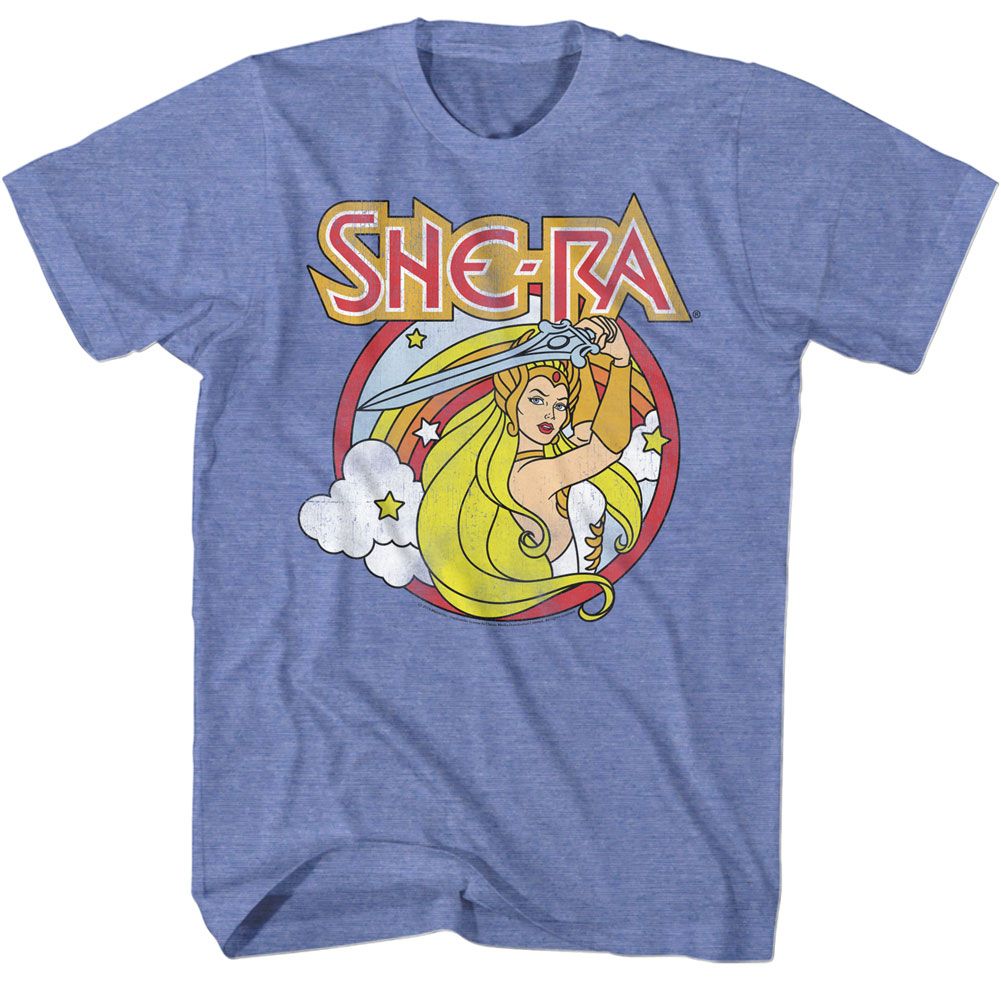 Masters Of The Universe - Rainbow Sword - Short Sleeve - Heather - Adult - T-Shirt - clothing by TeeHivey.com