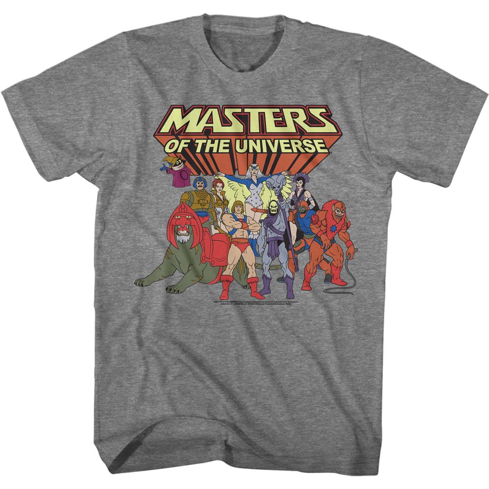 Masters Of The Universe - Desatch Cast - Short Sleeve - Heather - Adult - T-Shirt - clothing by TeeHivey.com