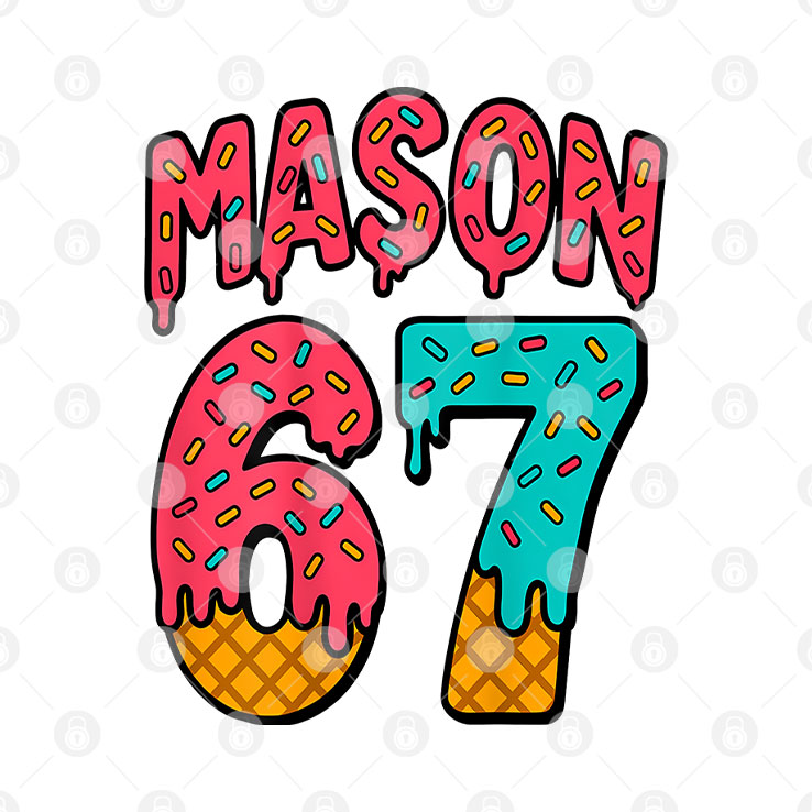 Mason 67 Ice Cream Cute Meme Six Seven T Shirt