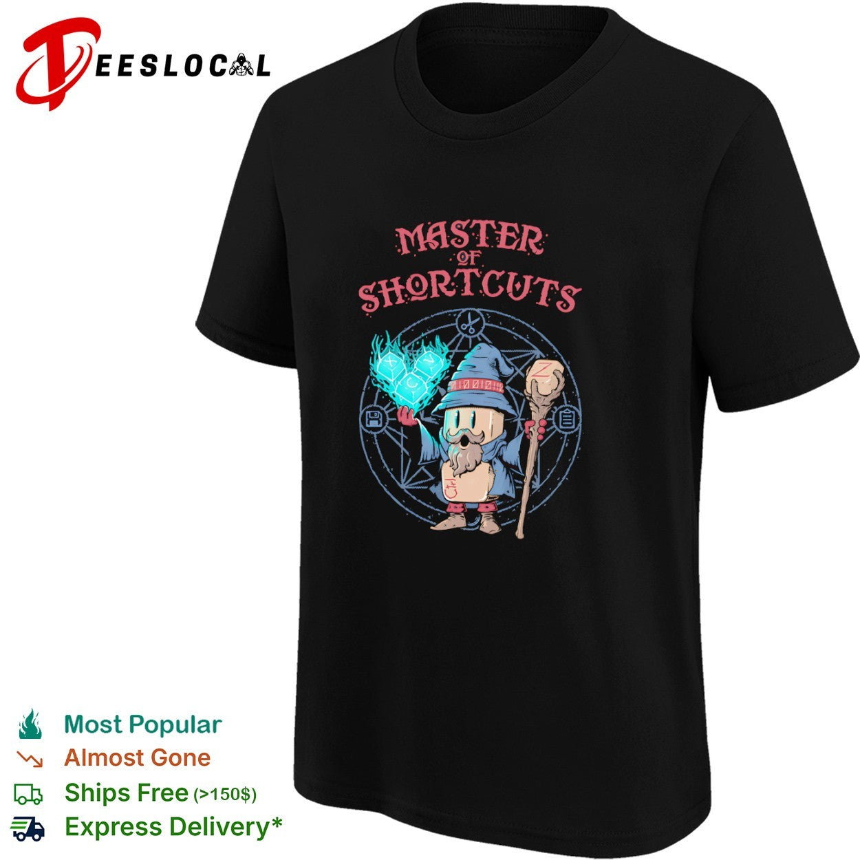 Master of Shortcuts the wizard of keyboard shortcuts specializing shirt