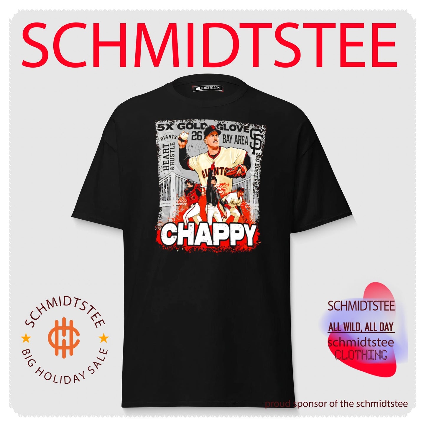 Matt Chapman SF Giants 5X Gold Glove Chappy shirt