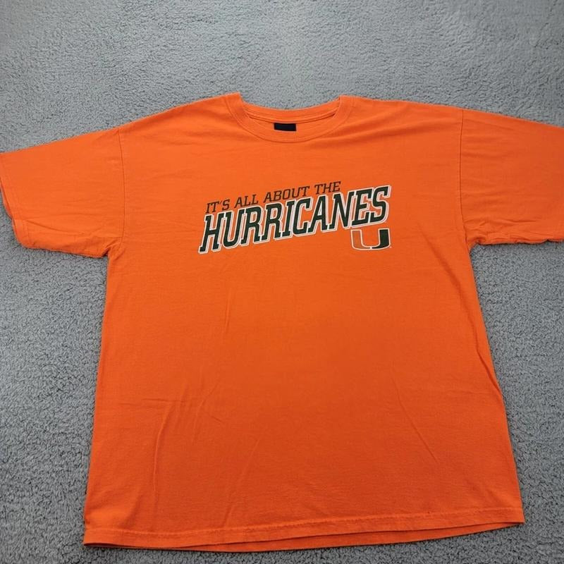 Miami Hurricanes Vintage Orange Unisex T-shirt Sweatshirt Hoodie 73