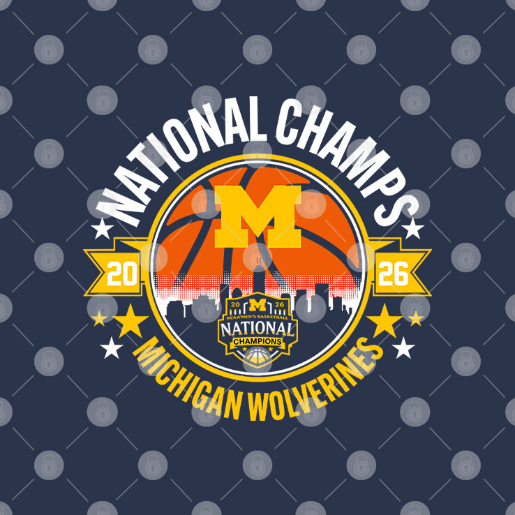 Michigan Wolverines National Champions Circle T Shirt
