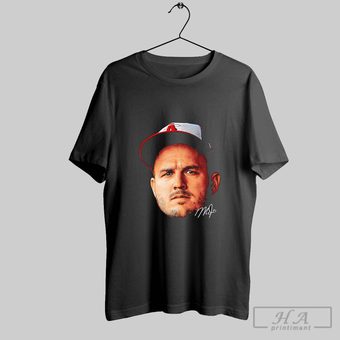 Mike Trout Los Angeles Angels Baseball Big Head Signature