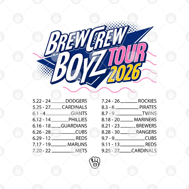 Milwaukee Brewers Brew Crew Boyz Tour 2026 Shirt
