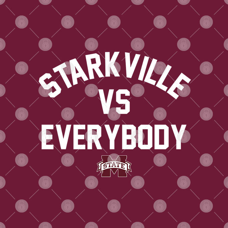 Mississippi State Bulldogs Starkville Vs Everybody T Shirt