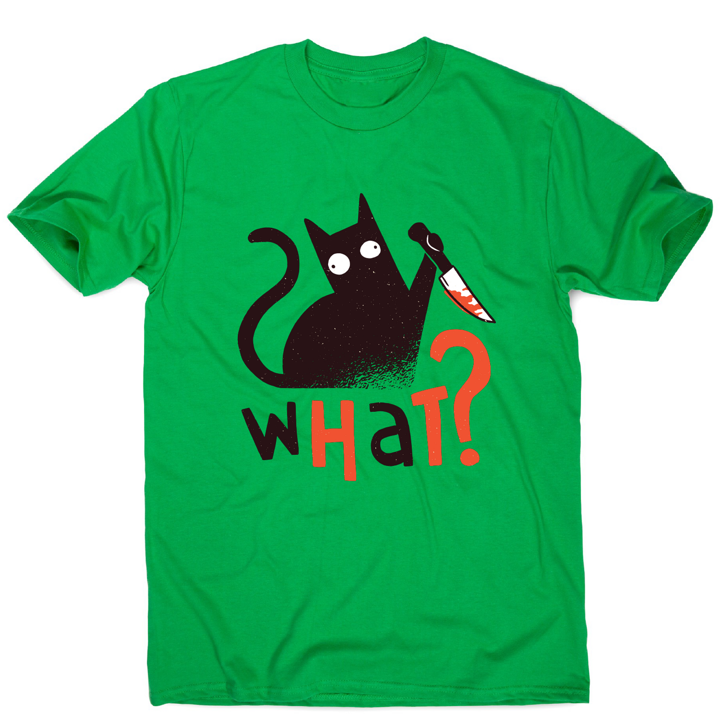 Murder cat funny scary t-shirt men's