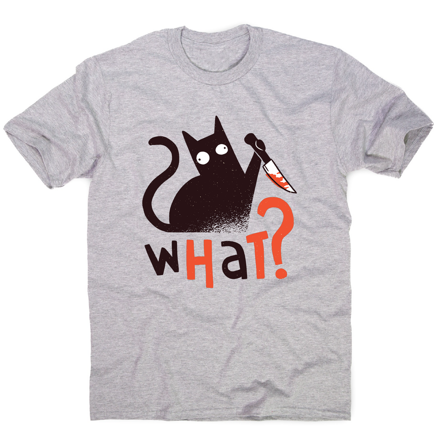 Murder cat funny scary t-shirt men's