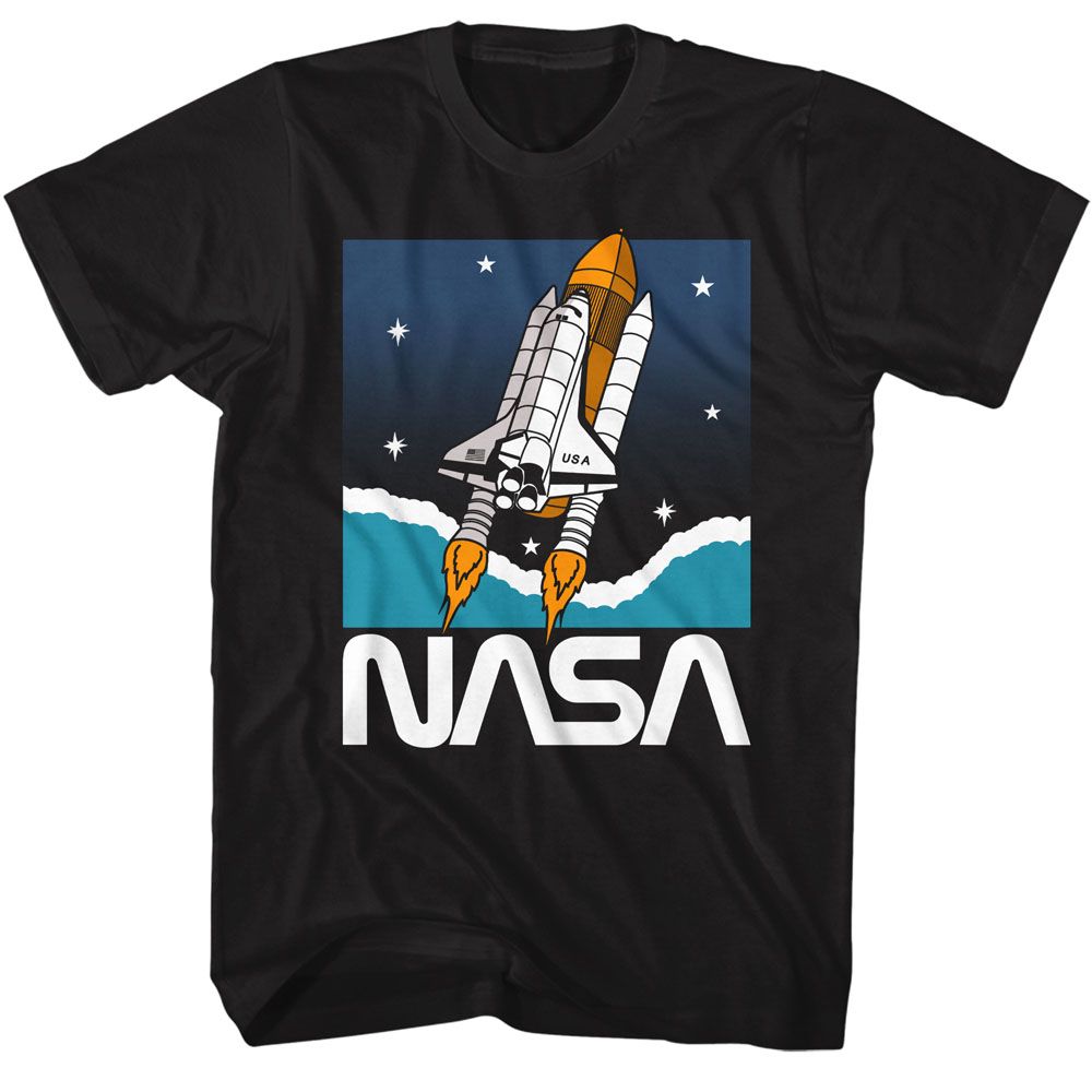 Nasa - Shuttle In Space - Short Sleeve - Adult - T-Shirt - clothing by TeeHivey.com