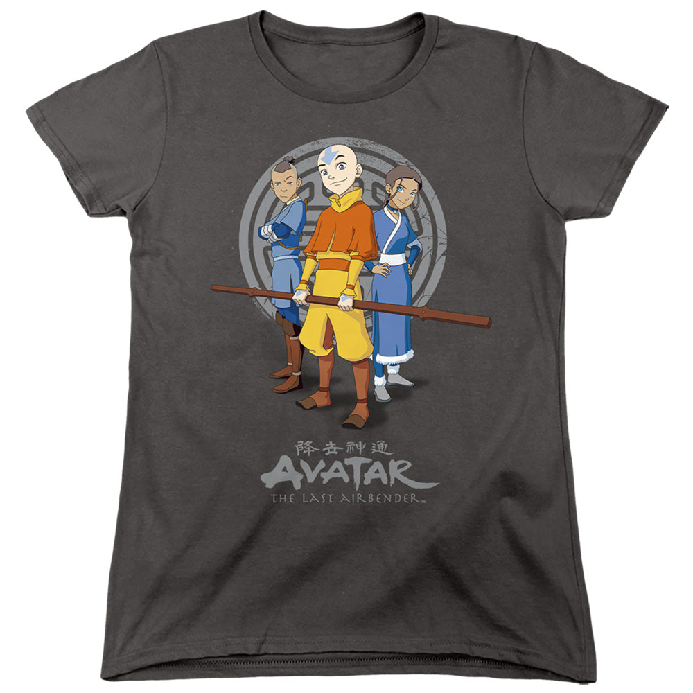 Avatar The Last Airbender Team Avatar Womens T Shirt Charcoal - clothing by TeeHivey.com