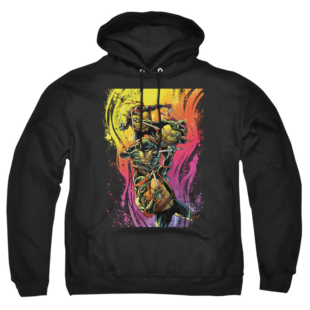 TMNT - Hot Rainbow Warriors - Adult Pullover Hoodie