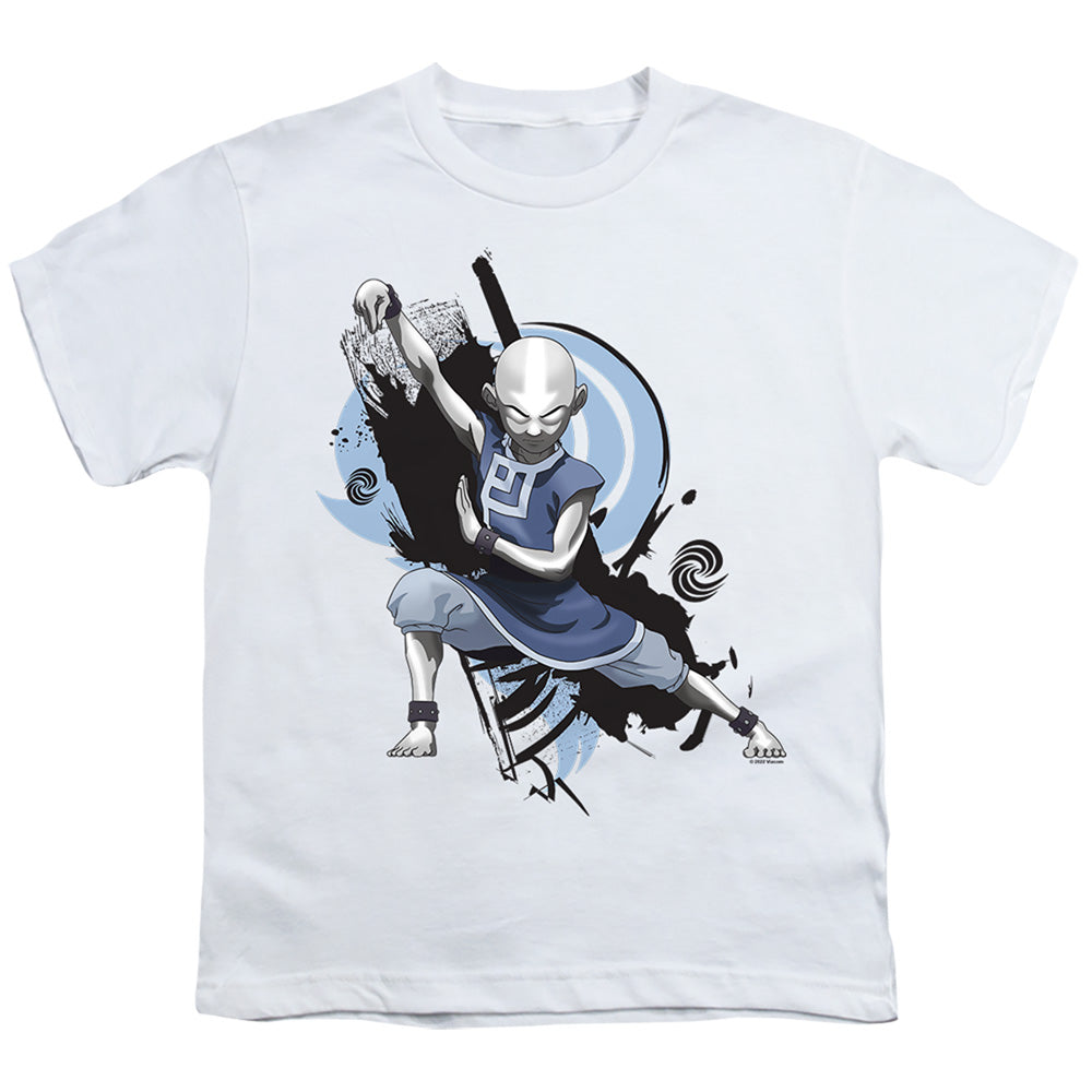 Avatar The Last Airbender Energybending Aang Kids Youth T Shirt White - clothing by TeeHivey.com