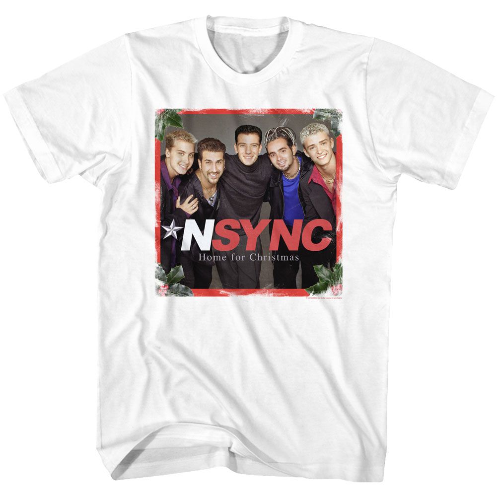 Nsync - Home For Christmas - Short Sleeve - Adult - T-Shirt - clothing by TeeHivey.com