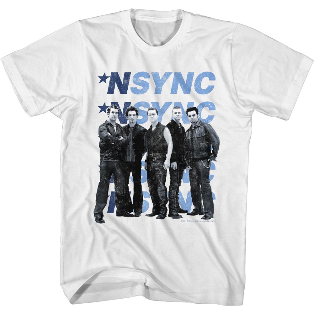 Nsync - Multi Logo - Short Sleeve - Adult - T-Shirt - clothing by TeeHivey.com